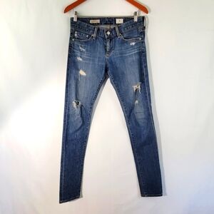 AG THE NIKKI Exclusively For Calypso Mid-rise Skinny Jeans Women Sz 25R